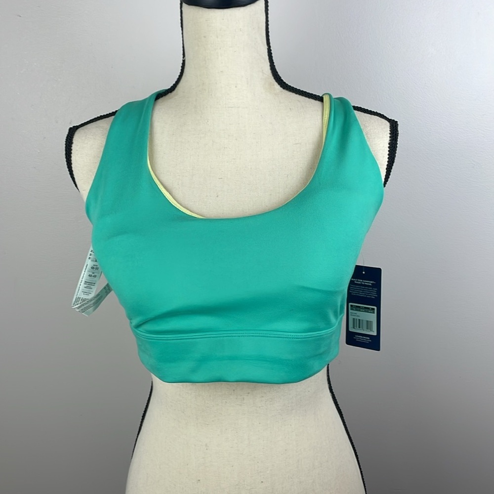 NWT Marika Mid Impact Sports Bra SZ XL Unique Back Soft Stretchy Removable Pads - Picture 2 of 9